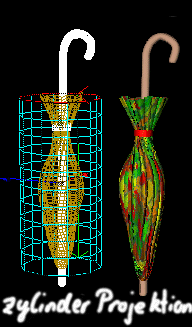 der Schirm wird gesprenkelt